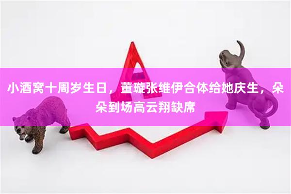 小酒窝十周岁生日，董璇张维伊合体给她庆生，朵朵到场高云翔缺席